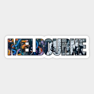 Melbourne Laneway Graffiti Sticker